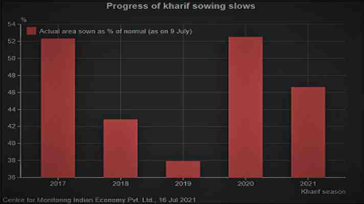 progress of kharif sowing
