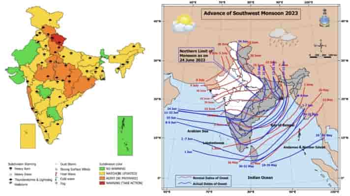 monsoon forecast update 24 to 28 june