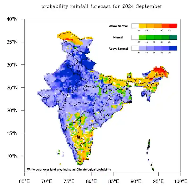 probability rainfall forecast for 2024 September