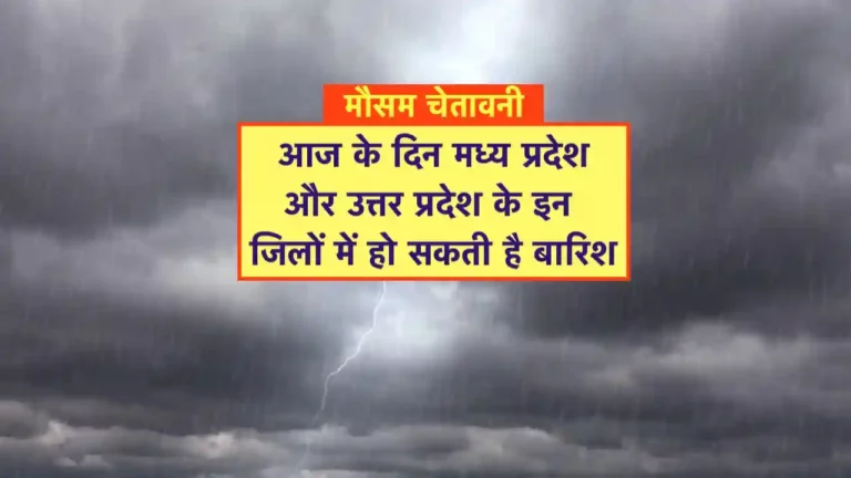 Rain Forecast for mp and up District