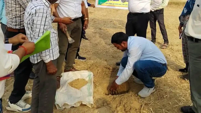 soil sample collection for soil test